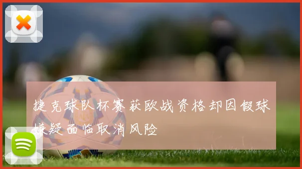 捷克球队杯赛获欧战资格却因假球嫌疑面临取消风险